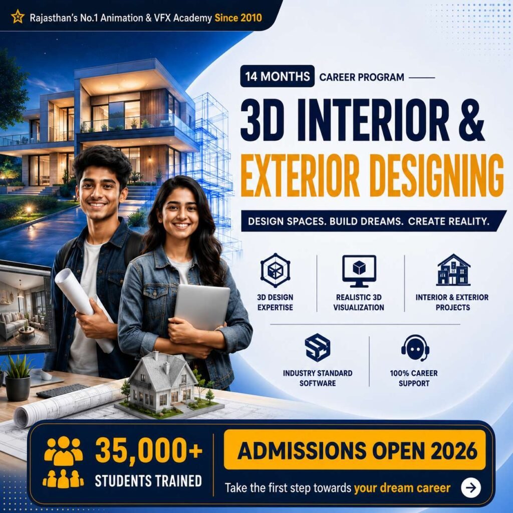 3D Interior Exterior Admissions 2026 under 200KB