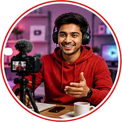 content creator and youtuber