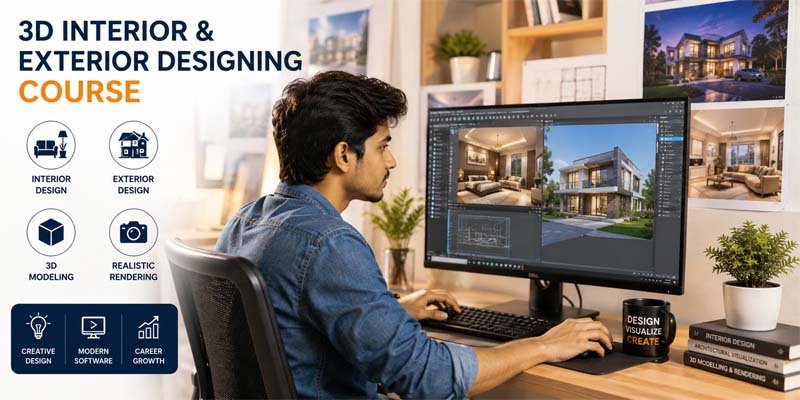 3D Interior & Exterior Designing Course in Ajmer