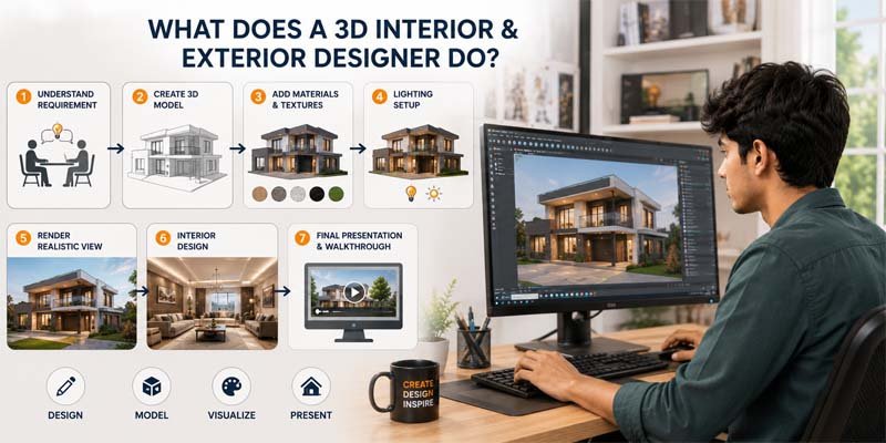 3D Interior & Exterior Designing Course in Ajmer