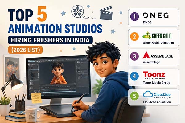 Animation career opportunities for freshers in India 2026